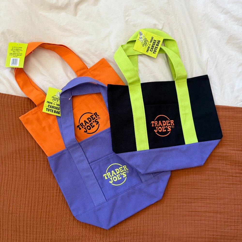 Multicolored (1 of 3) - Limited Edition Trader Joe's Trick-or-Treat Tote Bag - Picture 3 of 3